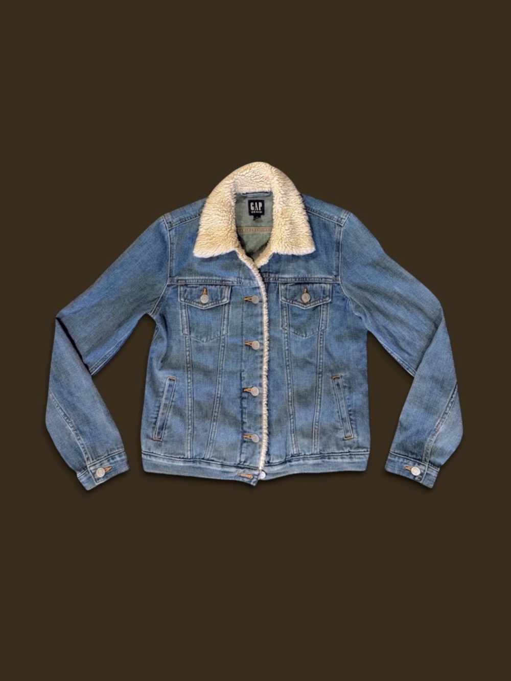 Gap Denim Jacket Sherpa Collar